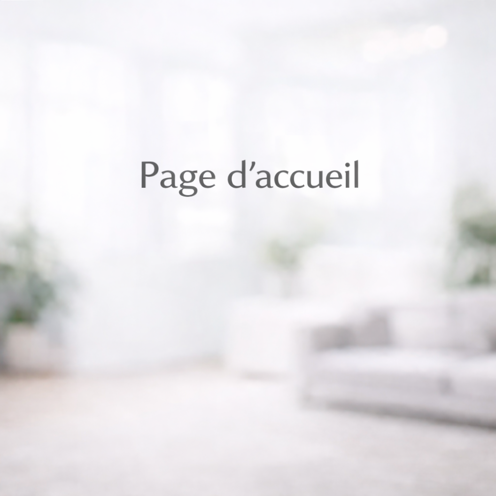 Page d’accueil